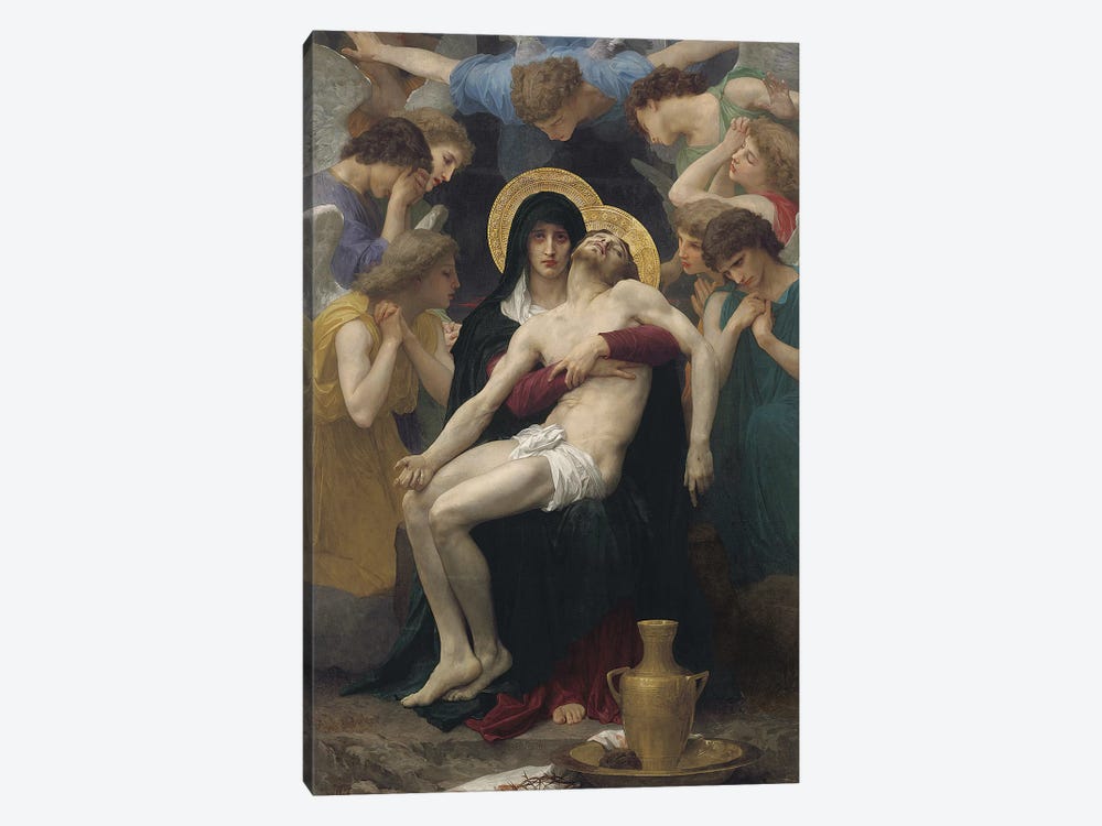 Pieta, 1876  by William-Adolphe Bouguereau 1-piece Canvas Print