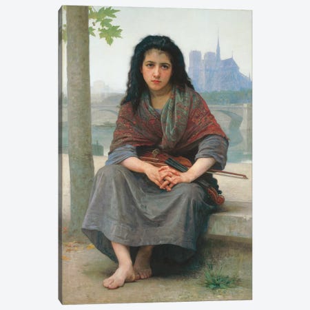 The Bohemian, 1890  Canvas Print #BMN9884} by William-Adolphe Bouguereau Canvas Artwork