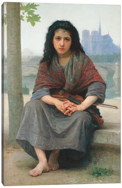 The Bohemian, 1890  Canvas Art Print - William Adolphe Bouguereau