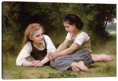 The Nut Gatherers, 1882  Canvas Art Print - Neoclassicism Art
