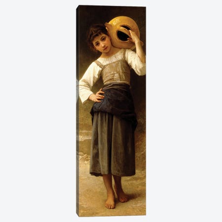 The Water Girl,  Canvas Print #BMN9886} by William-Adolphe Bouguereau Canvas Wall Art