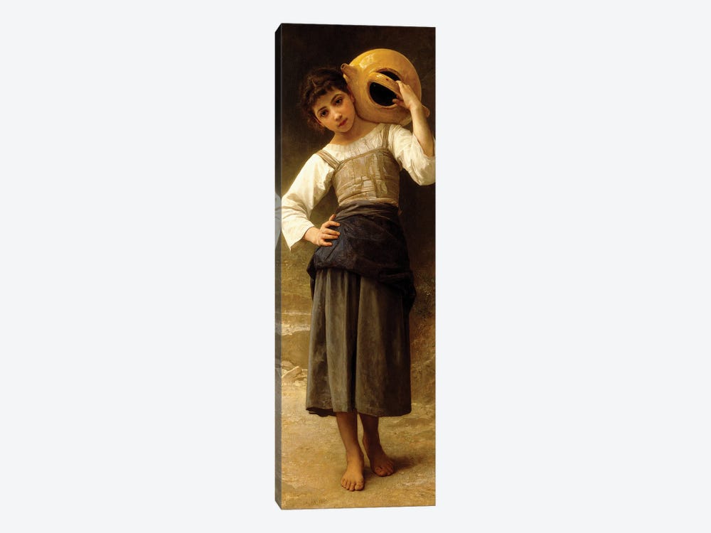 The Water Girl,  by William-Adolphe Bouguereau 1-piece Canvas Print