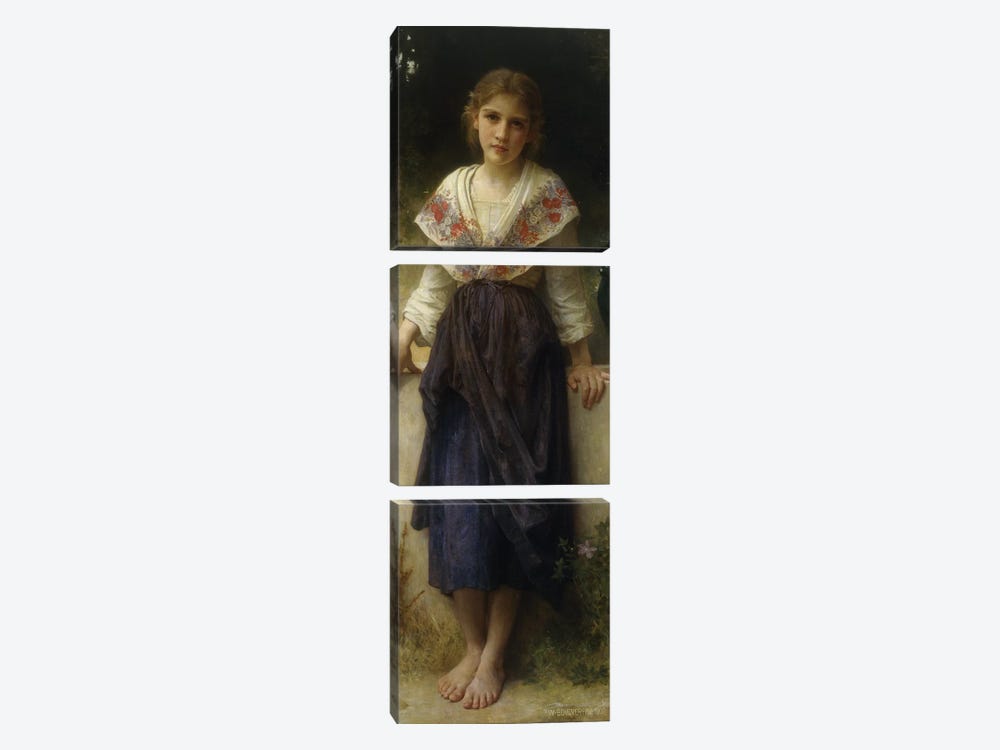 Un Moment de Repos, 1900  by William-Adolphe Bouguereau 3-piece Canvas Art