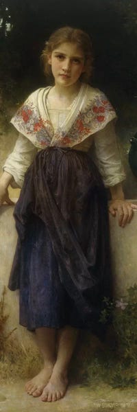 Neoclassicism: Un Moment de Repos, 1900  by William-Adolphe Bouguereau