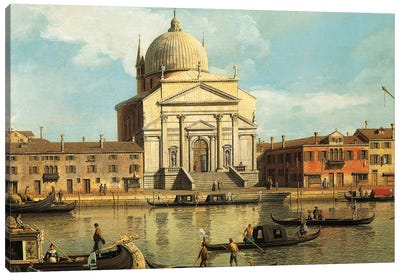 Churches of Redeemer and St James, Venice, Canvas Art Print