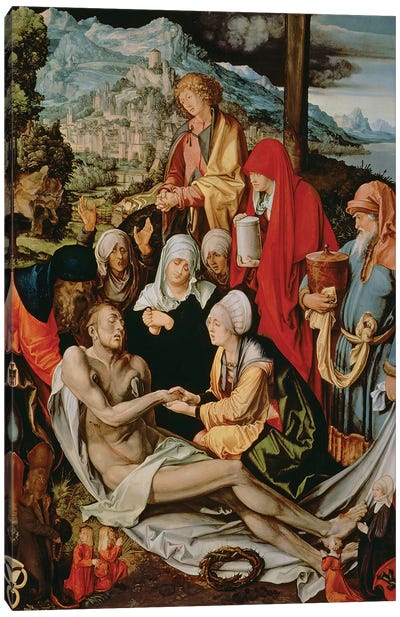 Lamentation for Christ, 1500-03  Canvas Art Print - Albrecht Durer