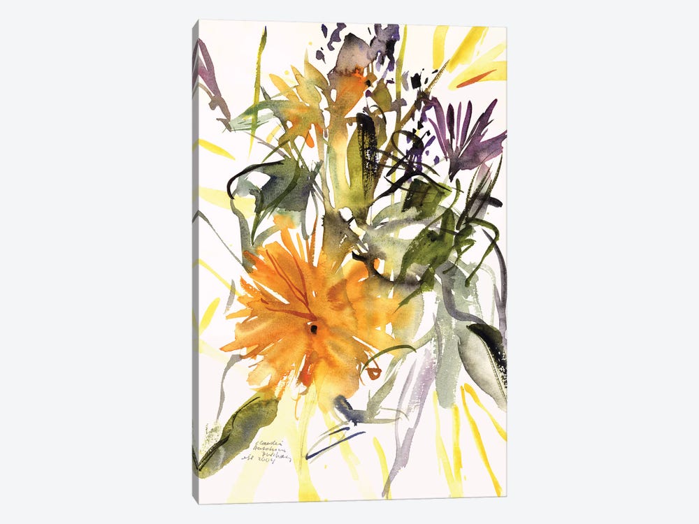 Marigold and Other Flowers, 2004  by Claudia Hutchins-Puechavy 1-piece Art Print