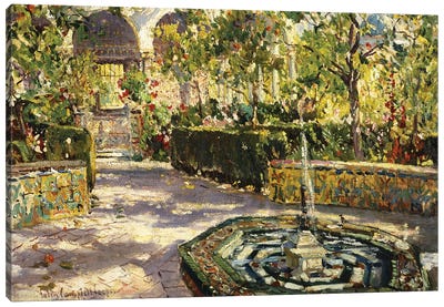 Alcazar Gardens, Seville,  Canvas Art Print