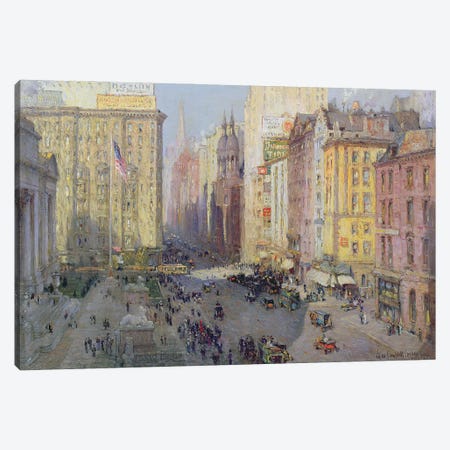Fifth Avenue, New York, 1913  Canvas Print #BMN9928} by Colin Campbell Cooper Canvas Wall Art