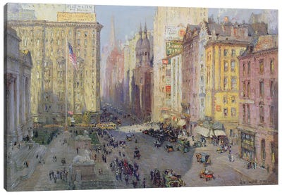 Fifth Avenue, New York, 1913  Canvas Art Print