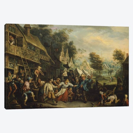 Fair in Flanders, by Cornelis Dusart  Canvas Print #BMN9931} by Corenlis Canvas Print
