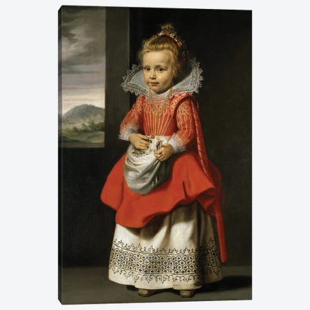 Portrait of the artist's daughter, Magdalena de Vos, c.1623-24  Canvas Print #BMN9933} by Cornelis De Vos Canvas Art Print