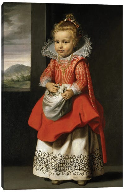 Portrait of the artist's daughter, Magdalena de Vos, c.1623-24  Canvas Art Print