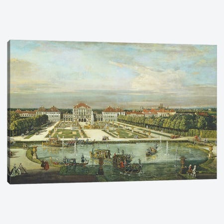 Nymphenburg Palace, Munich, c.1761  Canvas Print #BMN993} by Bernardo Bellotto Canvas Artwork