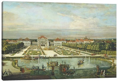Nymphenburg Palace, Munich, c.1761  Canvas Art Print - Munich Art