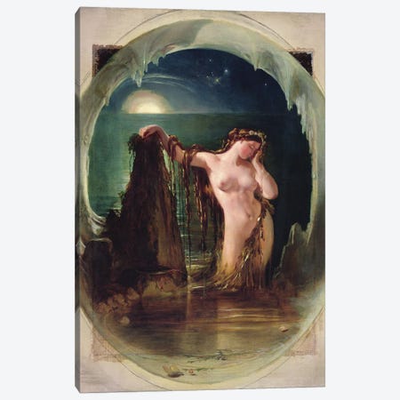 The Origin of the Harp, c.1842  Canvas Print #BMN9952} by Daniel Maclise Canvas Art Print