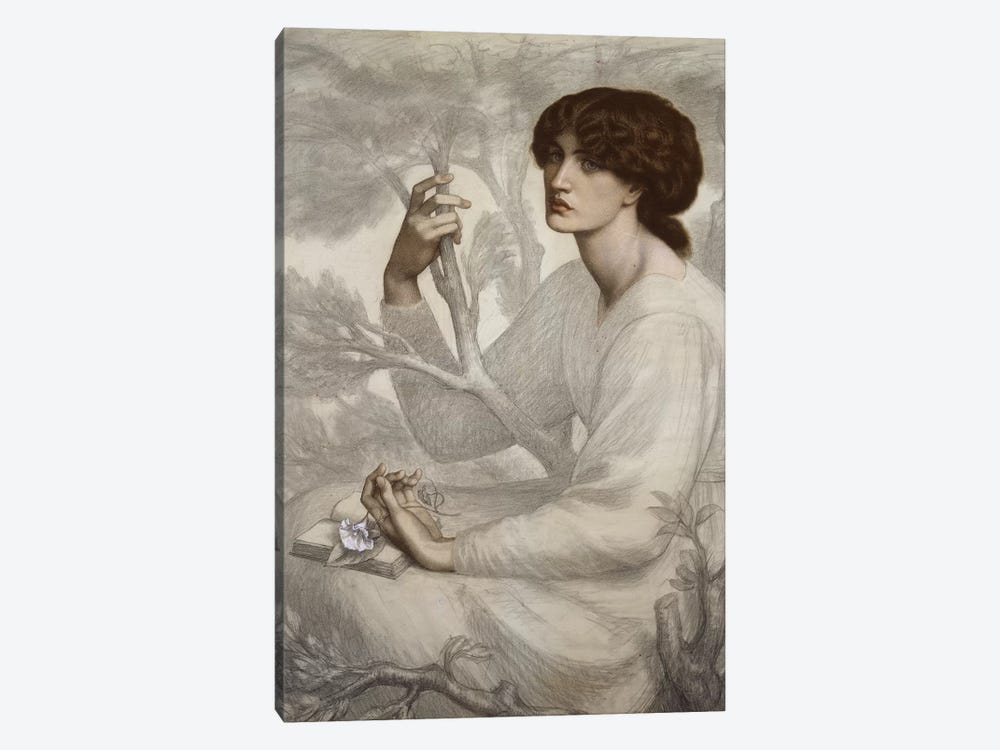 The Day Dream, 19th century  by Dante Gabriel Charles Rossetti 1-piece Canvas Wall Art