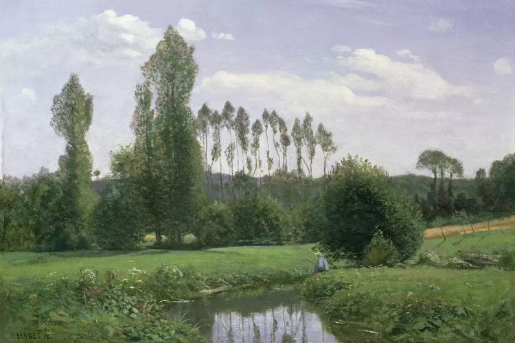 View at Rouelles, 1858 by Claude Monet wall art