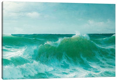 A breaking wave, 1894  Canvas Art Print