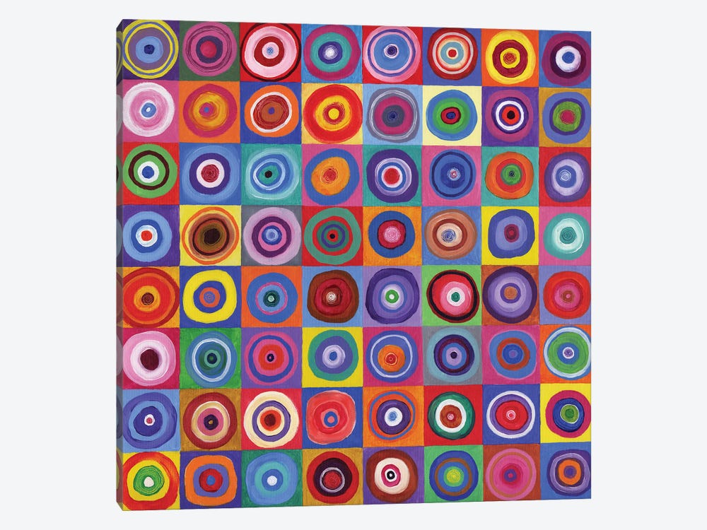 In Square Circle 64 after Kandinsky, 2012,  by David Newton 1-piece Canvas Wall Art