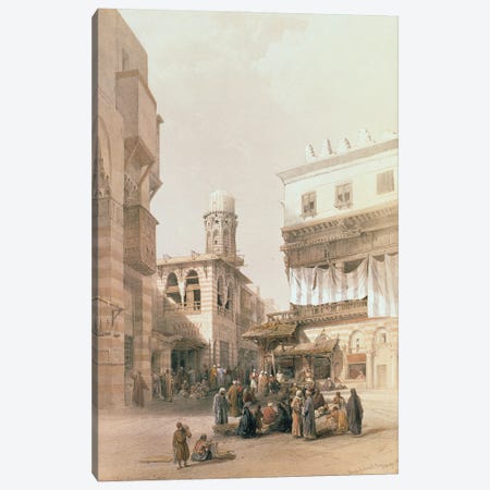Bazaar of the Coppersmiths, Cairo, from "Egypt and Nubia", Vol.3  Canvas Print #BMN9983} by David Roberts Canvas Artwork