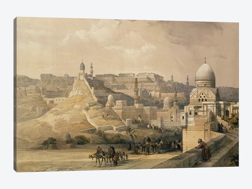 The Citadel of Cairo, Residence of Mehmet Ali, from "Egypt and Nubia", Vol.3, 1838  by David Roberts 1-piece Canvas Print