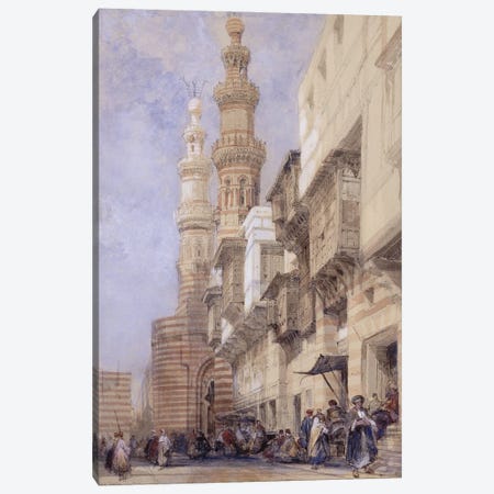 The Gate of Metwaley, Cairo, 1838  Canvas Print #BMN9998} by David Roberts Art Print
