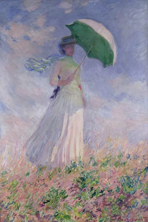 Woman with a Parasol turned to the Right, 1886 