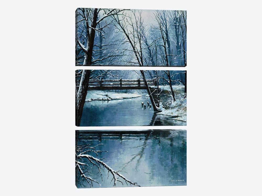 First Snow by Bruce Nawrocke 3-piece Canvas Artwork