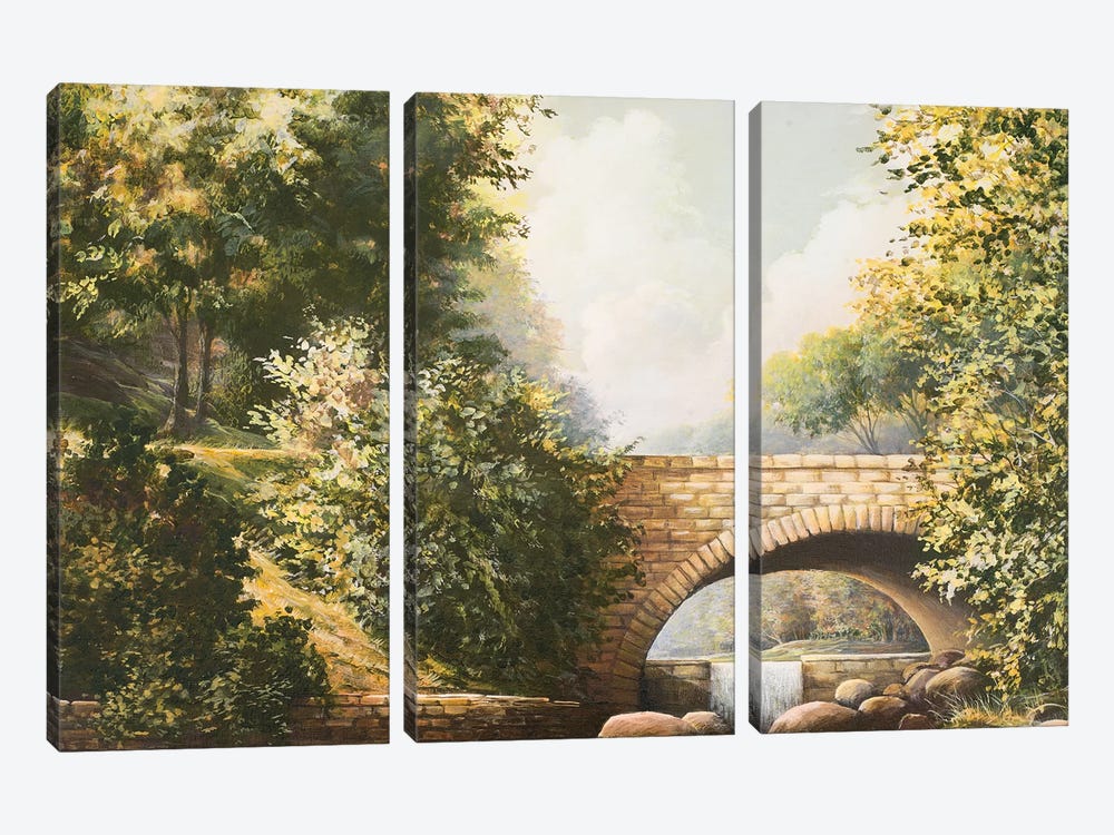 Grant Park Bridge by Bruce Nawrocke 3-piece Canvas Print