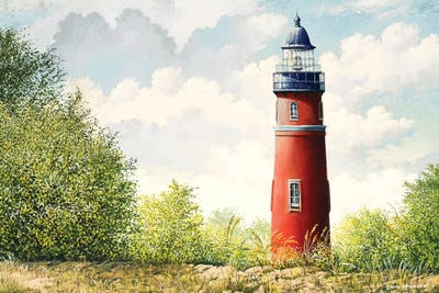 Lighthouse II by Bruce Nawrocke framed canvas print