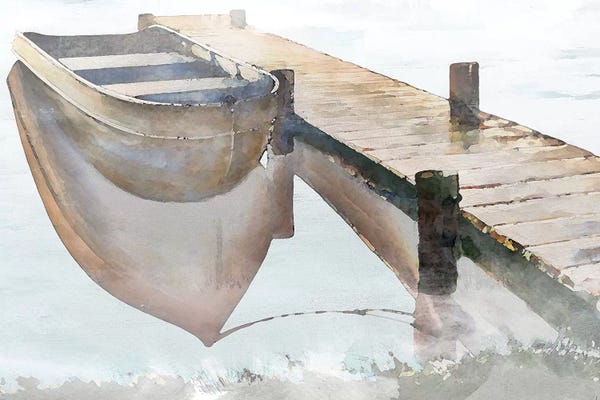 Rowboats: Nostalgic Pier by Bruce Nawrocke