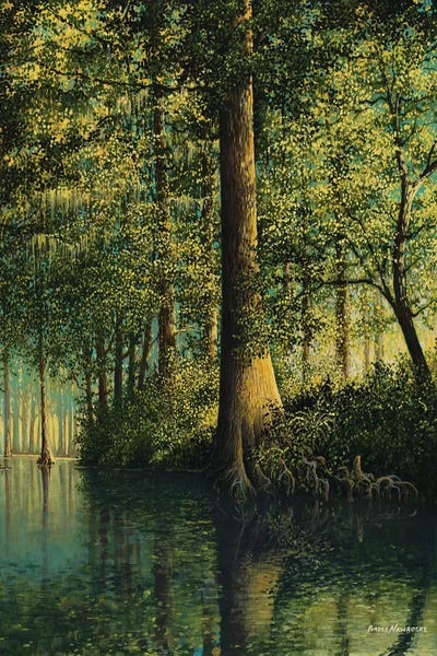 Peaceful River by Bruce Nawrocke metal wall art