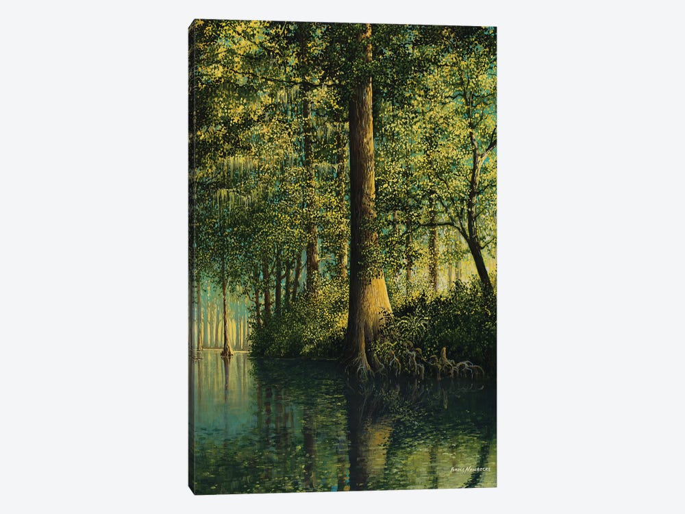 Peaceful River by Bruce Nawrocke 1-piece Canvas Print