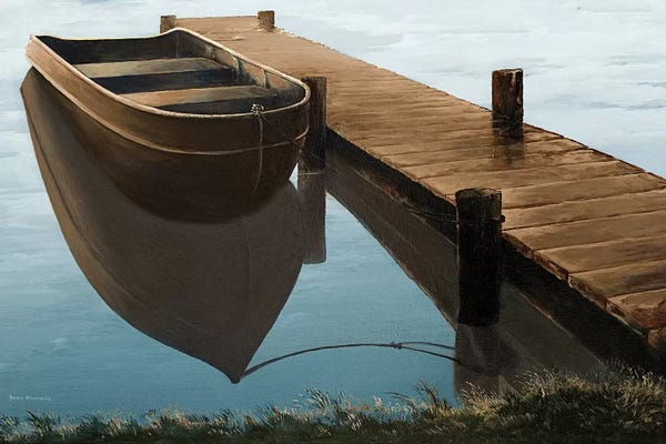 Rowboats: Quiet Blue Morning by Bruce Nawrocke
