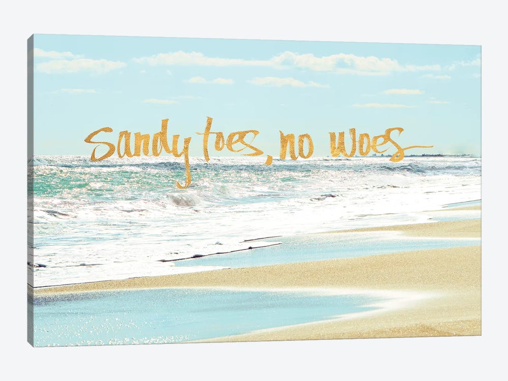Sandy Toes, No Woes by Bruce Nawrocke 1-piece Canvas Print