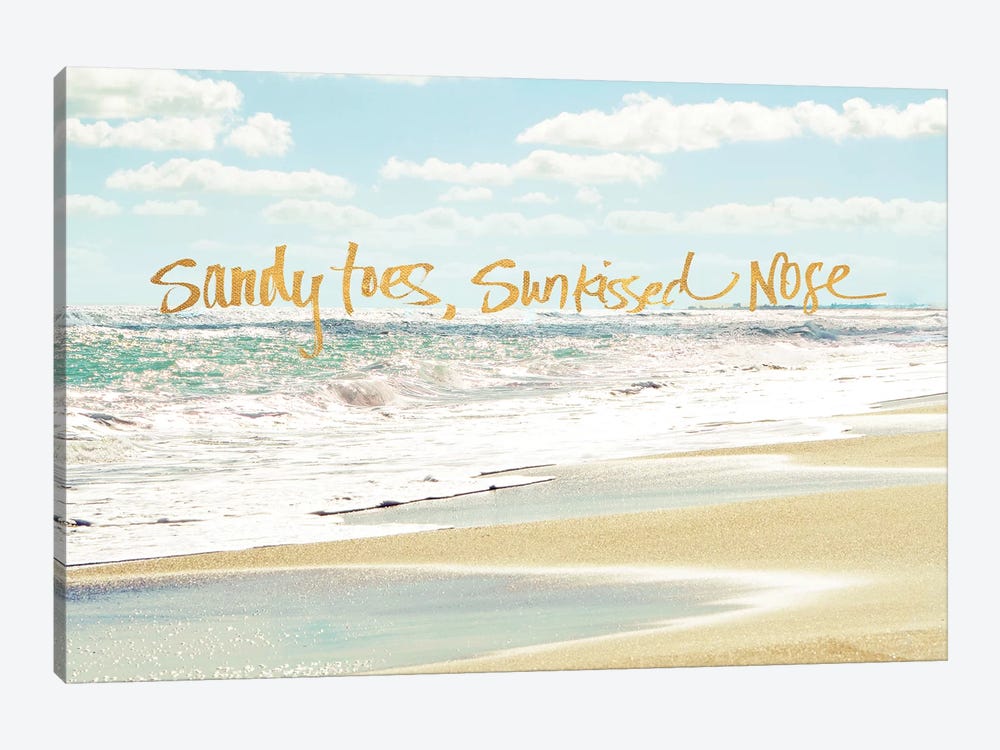 Sandy Toes, Sunkissed Nose by Bruce Nawrocke 1-piece Canvas Art