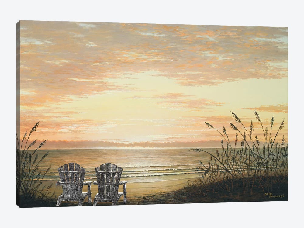 Sunset Chairs by Bruce Nawrocke 1-piece Canvas Artwork