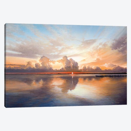 Sunset Sunrise Canvas Print #BNA50} by Bruce Nawrocke Canvas Artwork