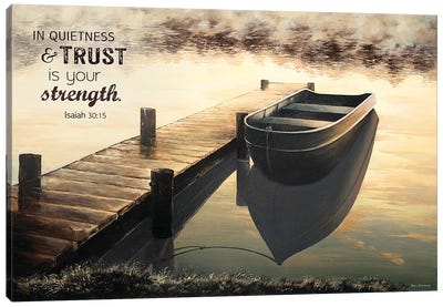 Trust (Quiet Morning) Canvas Art Print - Bible Verse Art