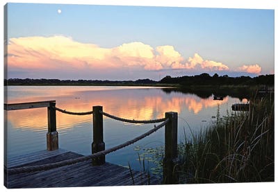 Evening At The Lake I Canvas Art Print - Bruce Nawrocke