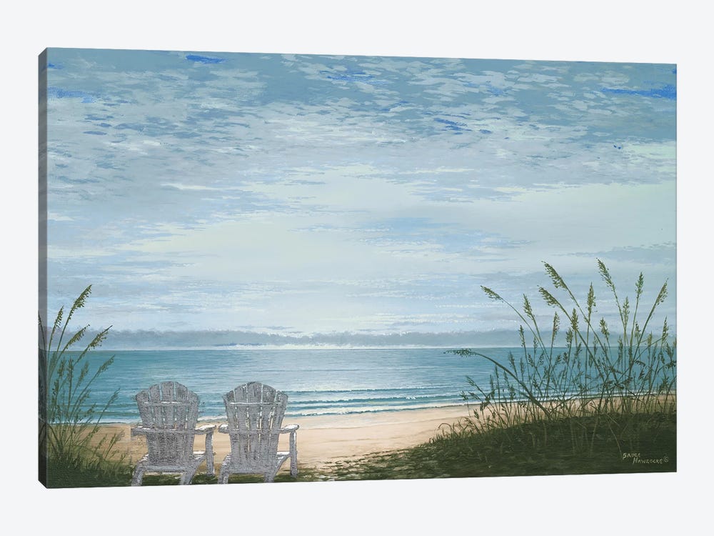 Beach Chairs by Bruce Nawrocke 1-piece Canvas Art Print