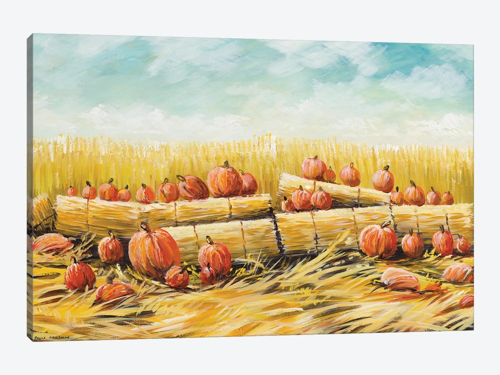 Pumpkin Patch by Bruce Nawrocke 1-piece Art Print