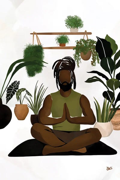 Large Floral & Botanical Art - Canvas Prints: Centered II by Bria Nicole