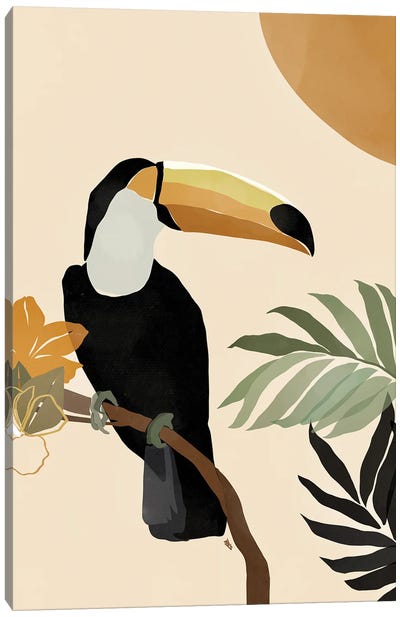 Toucan Canvas Art Print - Tropical Décor