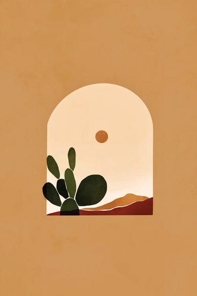 Large Minimalist Art - Canvas Prints: Desert Arch 2 by Bria Nicole