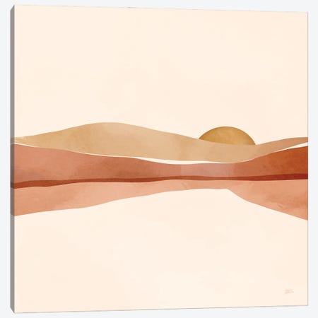 Blush Sunset Canvas Print #BNC116} by Bria Nicole Canvas Art