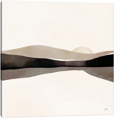 Silver Sunset Canvas Art Print - Bria Nicole