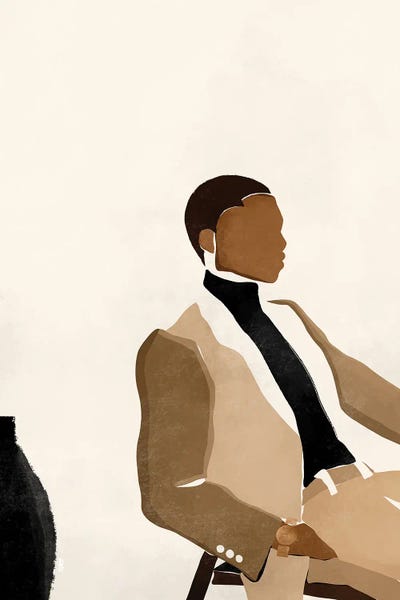 Large Minimalist Art - Canvas Prints: Paul by Bria Nicole
