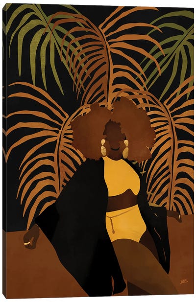 Naomi Canvas Art Print - Tropical Leaf Art